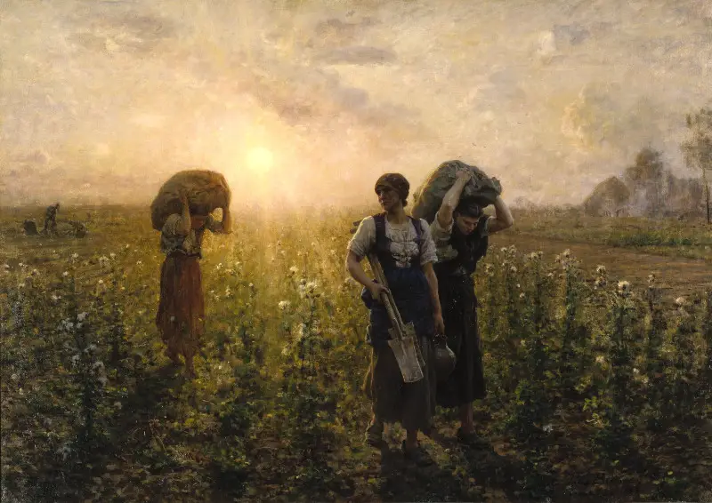 The End of the Working Day by Jules Breton